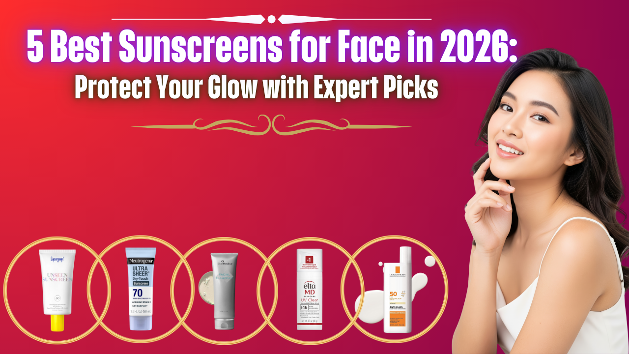 Read more about the article 5 Best Sunscreens for Face in 2026: Protect Your Glow with Expert Picks