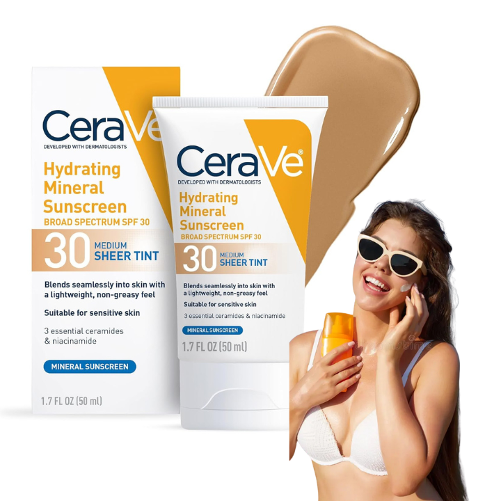 CeraVe Hydrating Mineral Sunscreen SPF 30