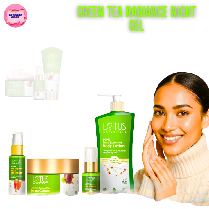 Green Tea Radiance Night Gel for Oily Skin