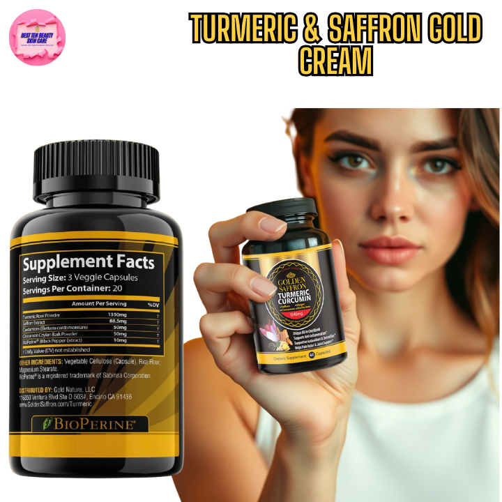 Turmeric & Saffron Organic Night Cream for Brightening