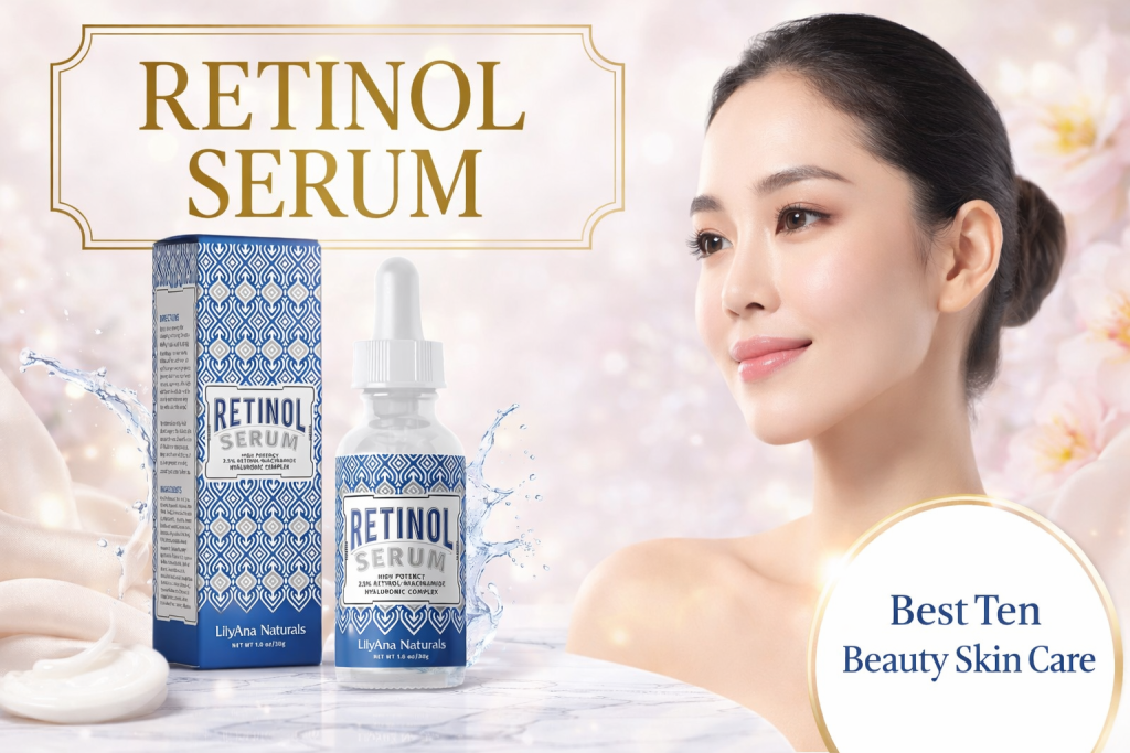 LilyAna Naturals Retinol - Best Organic Face Serums for Glowing Skin